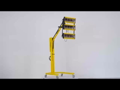 Lámpara de horneado en la sala de pintura de horneado