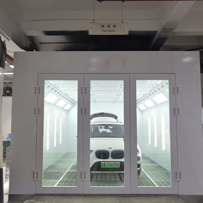 Diesel Turbo Fan Car Spray Booth 32 Pcs lámparas infrarrojas fáciles de usar