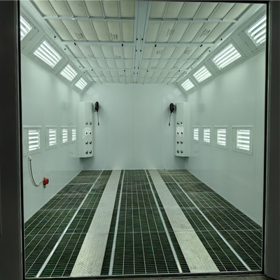 Diesel Turbo Fan Car Spray Booth 32 Pcs lámparas infrarrojas fáciles de usar