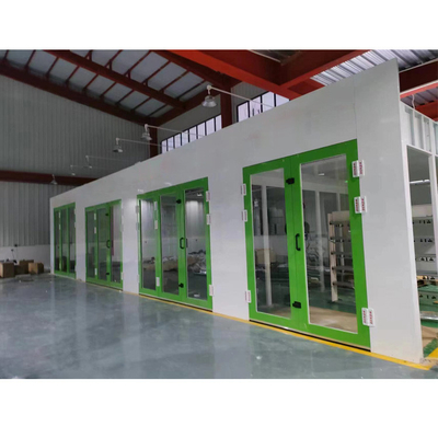Diesel Turbo Fan Car Spray Booth 32 Pcs lámparas infrarrojas fáciles de usar