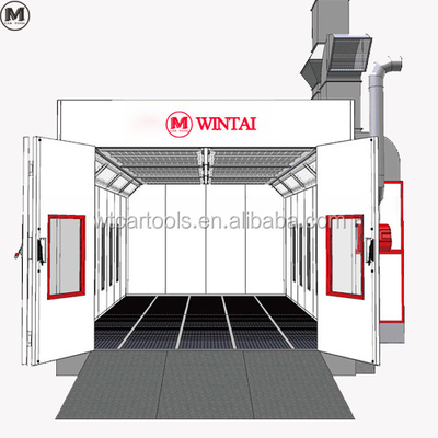 Estación de pintura europea para automóviles diésel con ventilador turbo NM Disc Dia. y filtro de techo F5