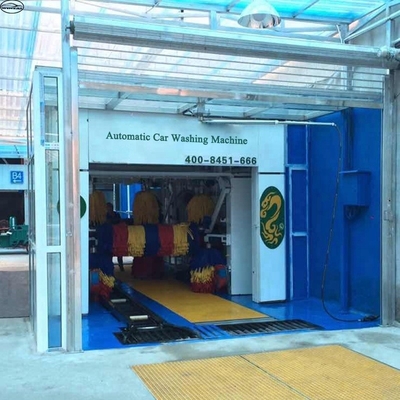 Sistemas de lavado de coches automatizados de tipo túnel de acero inoxidable con 9 cepillos