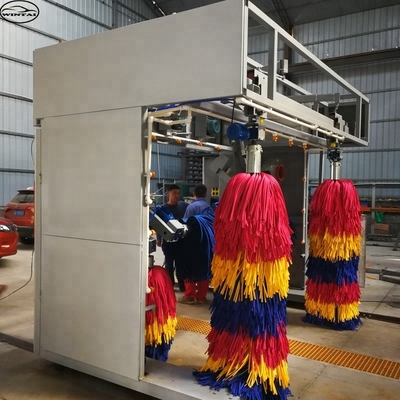 Lavadora automática de automóviles de tipo Gantry con secadores opcionales y rociador de cera espuma