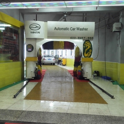 Lavadora automática de automóviles de tipo Gantry con secadores opcionales y rociador de cera espuma