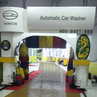Lavadora automática de automóviles de tipo Gantry con secadores opcionales y rociador de cera espuma
