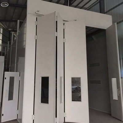 Camión de combustión diesel Spray Booth 220V 39KW con luz LED y ventiladores de 11KW