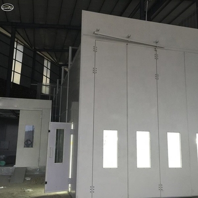 Camión de combustión diesel Spray Booth 220V 39KW con luz LED y ventiladores de 11KW
