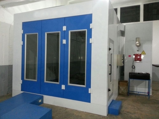 Cubo de rociado de automóviles certificado CE con sistema de circulación de aire 1 x 7.5kw ventilador de admisión de accionamiento directo