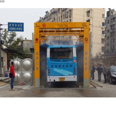 Lavadora automática de autobús de tipo canal de 14kw para limpieza a fondo