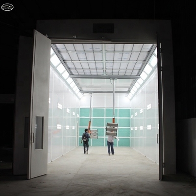 39KW CE aprobado horno de booth de pulverización industrial para el autobús de camión sala de pintura 15000mm