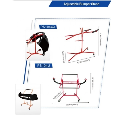 Estantes de pintura plegables para puertas de automóviles estructura compacta y fácil instalación