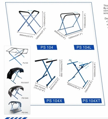 120*40*10cm Plegable Parche de pintura de pieza 8kg Azul de la carrocería del panel de pieza