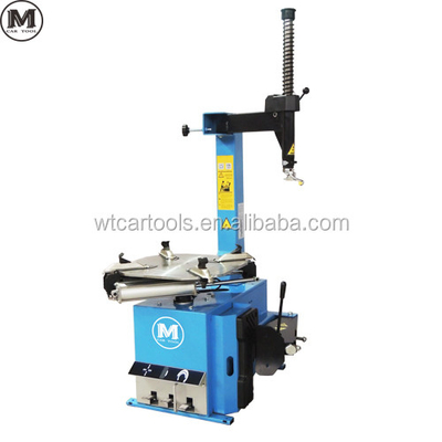 Máquina de cambio de neumáticos de automóviles con brazo giratorio manual 12 bar Presión y inclinación hacia atrás opcional