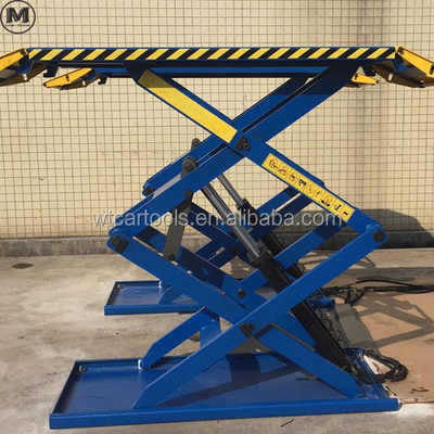 61"/1550mm longitud de plataforma 3 toneladas elevador de automóvil portátil con doble cilindro