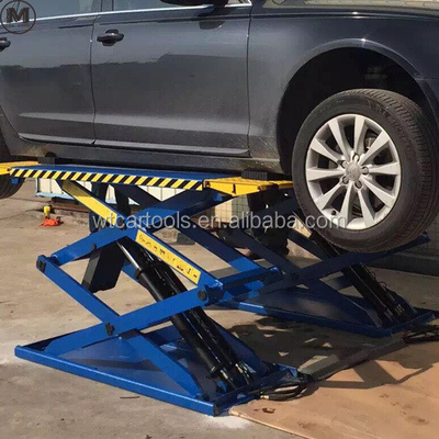 61"/1550mm longitud de plataforma 3 toneladas elevador de automóvil portátil con doble cilindro