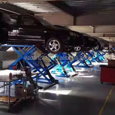 61"/1550mm longitud de plataforma 3 toneladas elevador de automóvil portátil con doble cilindro
