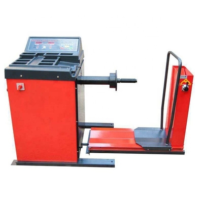 10S Rojo 200KG 1400mm Balanceador de ruedas de camión 220V para equilibración de cuatro ruedas