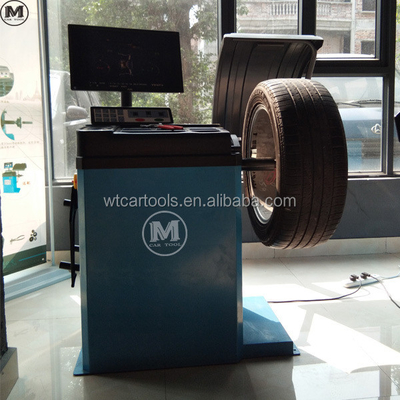 Máquina de balanceo de neumáticos totalmente automática 0.37kw 220v para el equilibrio de velocidad