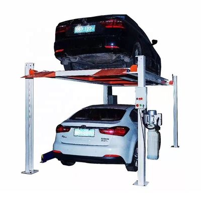 Elevador de estacionamiento de cuatro postes para elevador de vehículos, 12 unidades de carga, bajo costo de mantenimiento