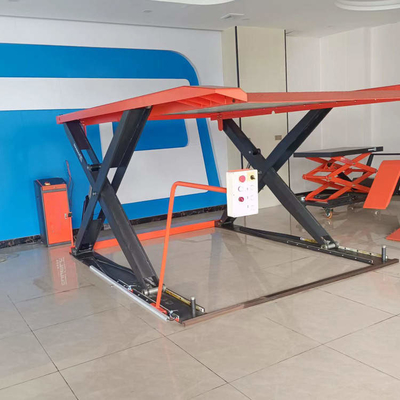 2.2KW Motor de doble cubierta Tijeras ascensor de estacionamiento para automóviles para 5000mm * 2000mm * 1900mm Tamaño del automóvil