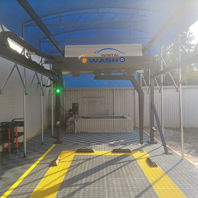 Máquina de lavado de automóviles sin contacto de 360 grados de brazo metálico con secadores de 3KW 4pcs