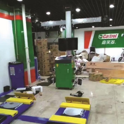 Máquina de alineamiento de neumáticos 220v 80kg Control por ordenador con antiinterferencia