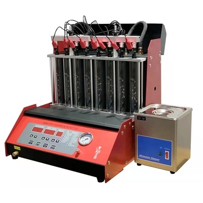 6 cilindros probador de inyector y limpiador con 600 segundos de tiempo de inyección y 250W de potencia