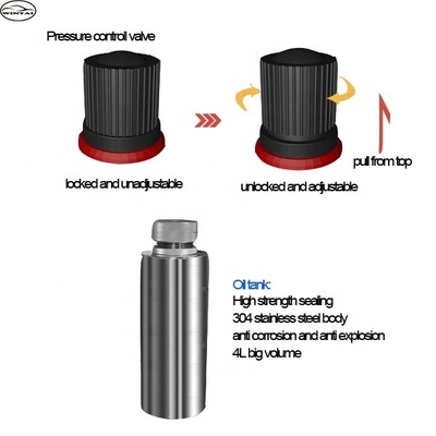 Intercambiador de líquido de freno para automóviles con material de freno PA y capacidad de tanque de aceite 4LX2