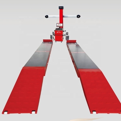 Máquina de alineación de ruedas 3D de alta precisión operación estable con una abrazadera de 4 pies
