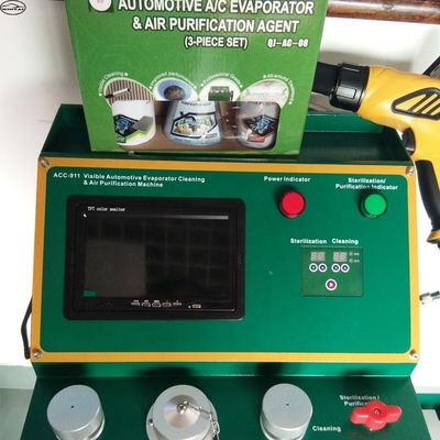 ACC-911 máquina de limpieza de bobinas de evaporador de metal 220V con tubo de niebla de 3m