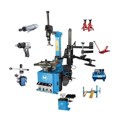Equipo de taller de neumáticos W-1.0/8 con compresor de aire de 10 HP y jack de 12T