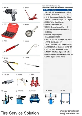 Equipo de taller de neumáticos W-1.0/8 con compresor de aire de 10 HP y jack de 12T