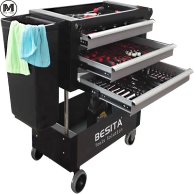 Conjunto de herramientas convenientes para el mantenimiento de automóviles de taller 3 cajones 1 incluido