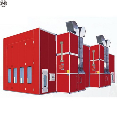 Camión de combustión diesel Spray Booth 220V 39KW con luz LED y ventiladores de 11KW