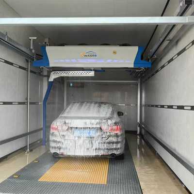 120 bar Máquina de lavado de automóviles totalmente automática Máquina de lavado de automóviles 4 secadores de aire Sistema de reciclaje de agua de lavado 360 toque Máquina de lavado de automóviles gratuita Servicio las 24 horas Robot automático de lavado de automóviles