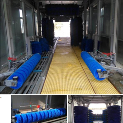 Tipo de túnel Lavadora automática de coches con 14 cepillos EVA cepillos Equipo automático de lavado de coches