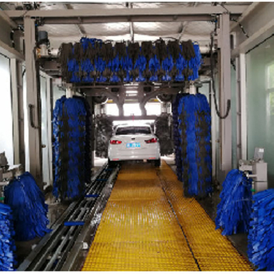 Tipo de túnel Lavadora automática de coches con 9 cepillos EVA cepillos Equipo automático de lavado de coches Lavadora automática de alta calidad Lavadora de coches de alta presión Lavadora de coches