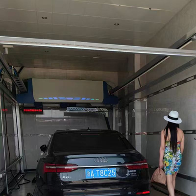 Sistema de lavado de autos sin contacto totalmente automático 380V Operación segura Lavadora de autos automática Sistema de reciclaje de agua para lavado de autos Máquina de lavado de autos automática de alta presión