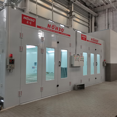 Cabina de pintura de automóviles CE homologada Auto Body Bumper Stand con ventilador de tipo europeo Sala de mezcla de pintura de automóviles