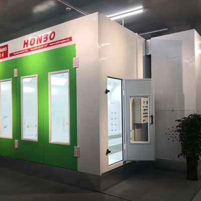 Cabina de pintura de automóviles CE homologada Auto Body Bumper Stand con ventilador de tipo europeo Sala de mezcla de pintura de automóviles