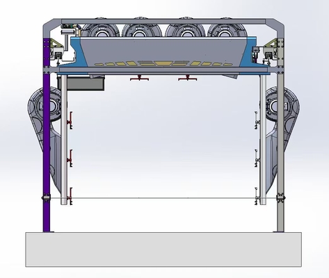 KP-360 Máquina automática de lavado de coches sin contacto con equipo de lavado de coches con presión de descarga de agua 120 bar Sistema de recuperación de agua de lavado de coches robot de lavado de coches