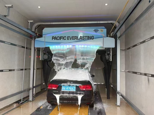 6 Secadores de aire Máquina de lavado de autos automática sin contacto Servicio las 24 horas Sistema de lavado de autos con rodillo totalmente automático de 100-130 bares