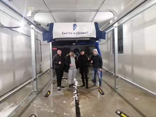 Máquina de lavado de autos automática con brazos giratorios de 360 grados Lavado de autos sin cepillos automático inteligente Máquina de lavado de autos completamente automática