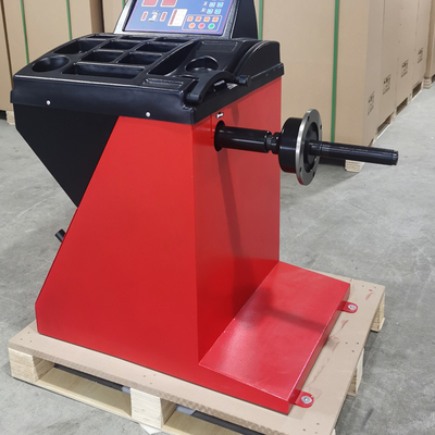 Máquina de equilibrio de neumáticos de automóviles de conos estándar Capó de plástico delicado Equilibrador automático de ruedas Programas de autocalibración y auto-diagnóstico Equipo de equilibrio de neumáticos
