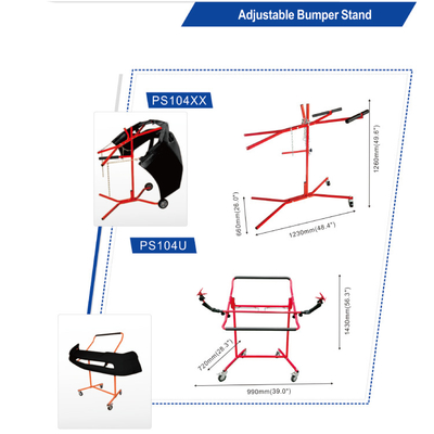 Bastidor de pintura de coches utilizado en cabinas de pintura para talleres de carrocería.