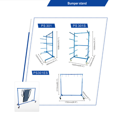 Bastidor de pintura de coches utilizado en cabinas de pintura para talleres de carrocería.