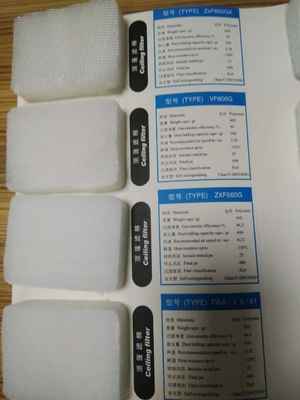 Filtro de techo para cabina de pintura EU5 F5