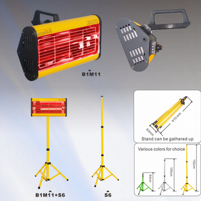 Lámpara de horneado de pintura infrarroja Equipo portátil de curado de pintura Luces de horneado para automóviles