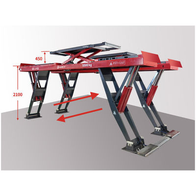 Elevación vertical en forma de Y Tijeras elevación de ruedas elevación de carga pesada 11 cilindros capacidad de elevación 5500kgs