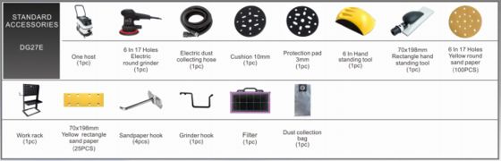 Máquina de lijado en seco sin polvo para equipos de detallado automotriz para automóviles